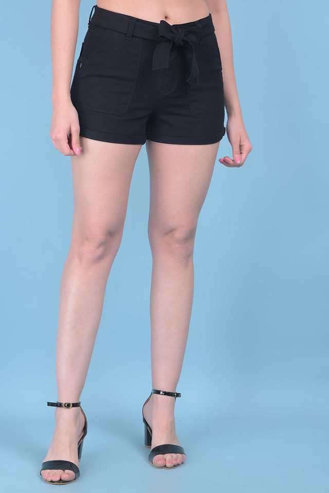 crimsoune club Skinny Fit Mini Cotton Women's Casual Wear Shorts-picture-11