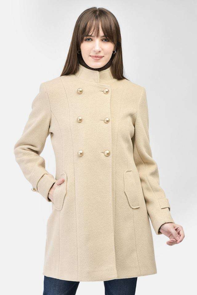 crimsoune club Solid Collared Polyester Women's Casual Wear Coat-picture-37