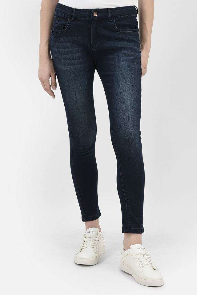 crimsoune club Whiskering Wash Blended Fabric Skinny Fit Women's Jeans-picture-17