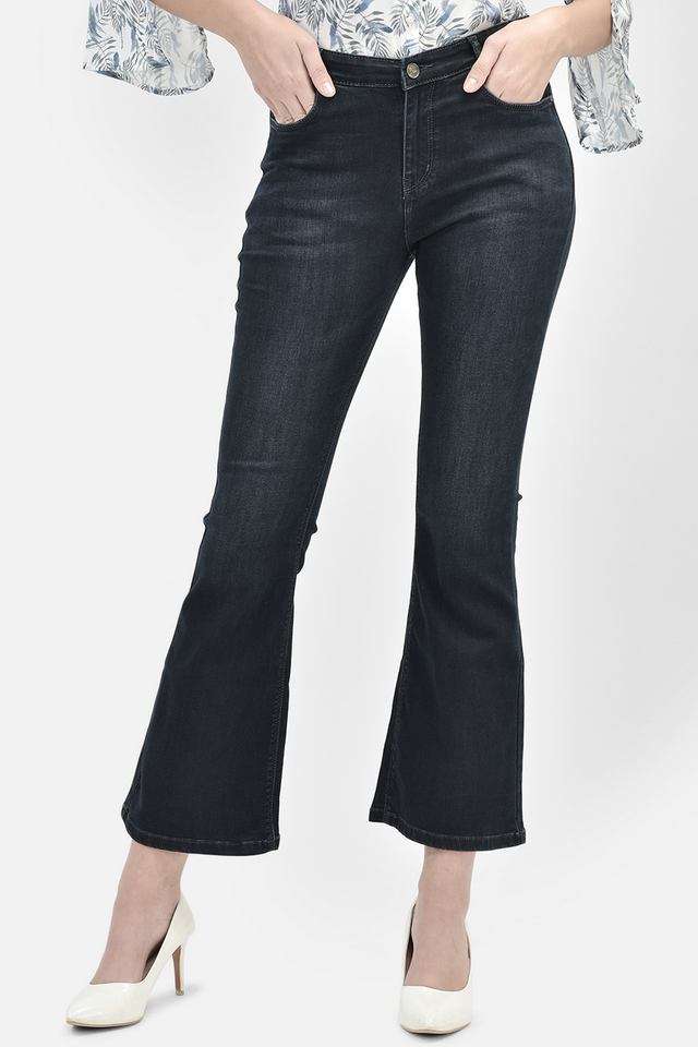 crimsoune club Mid Rise Dark Wash Blended Fabric Relaxed Fit Women's Jeans-picture-22