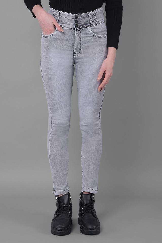 crimsoune club Mid Rise Light Wash Blended Fabric Skinny Fit Women's Jeans-picture-29