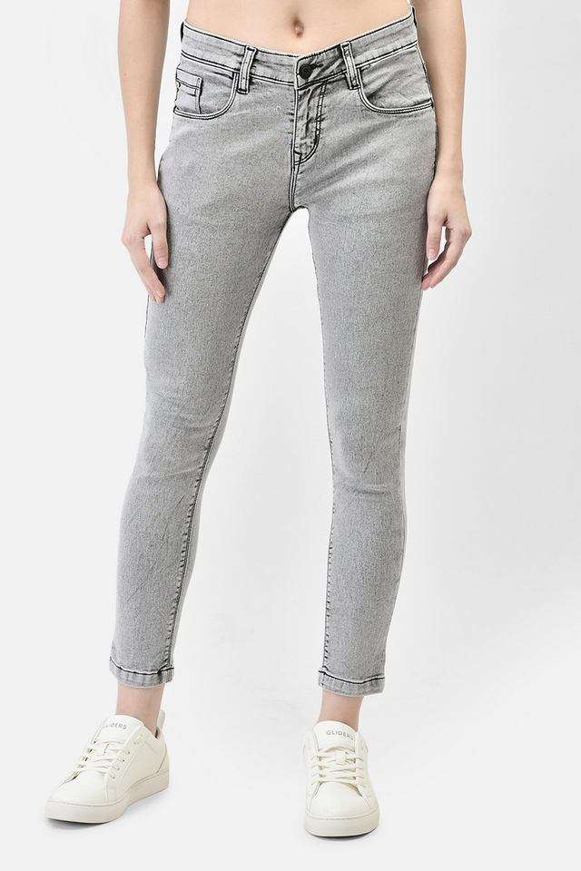 crimsoune club Mid Rise Dark Wash Blended Fabric Skinny Fit Women's Jeans-picture-30