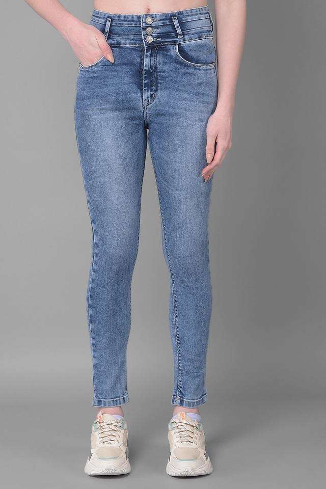crimsoune club Mid Rise Light Wash Blended Fabric Skinny Fit Women's Jeans-picture-18