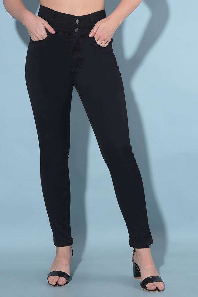 crimsoune club High Rise Dark Wash Blended Skinny Fit Women's Jeans-picture-22