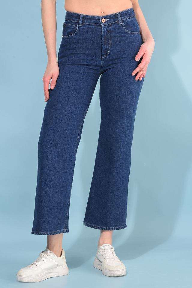 crimsoune club High Rise Blended Fabric Wide Leg Fit Women's Jeans-picture-25