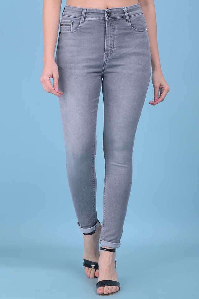 crimsoune club Mid Rise Light Wash Cotton Skinny Fit Women's Jeans-picture-26