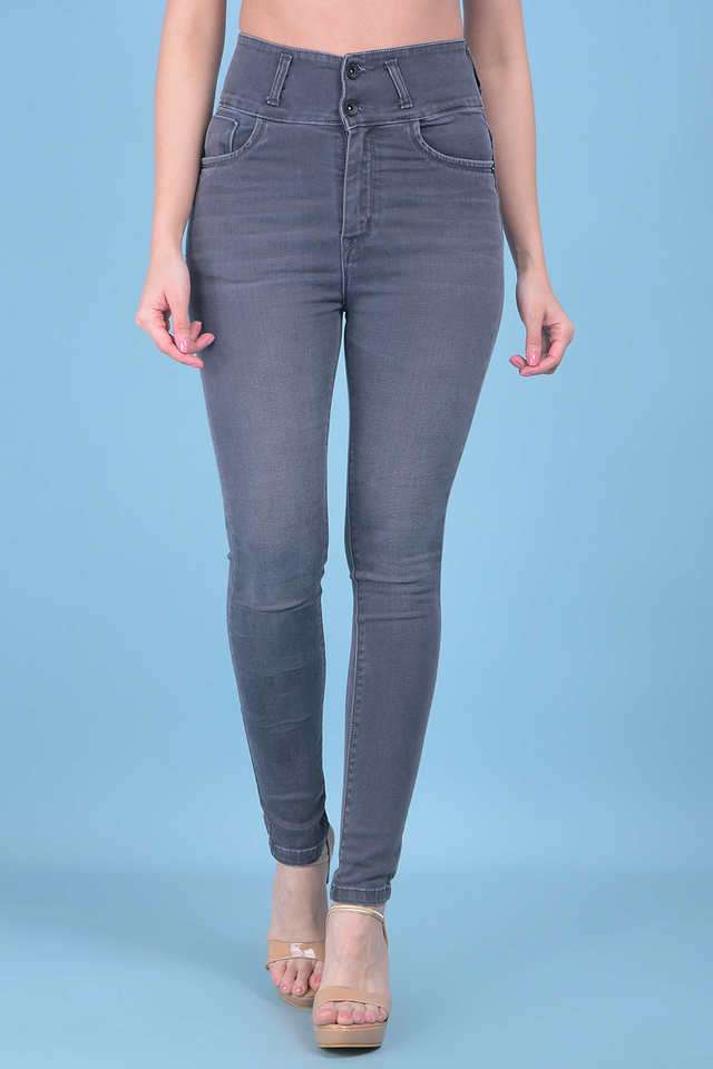 crimsoune club Mid Rise Light Wash Cotton Skinny Fit Women's Jeans-picture-25