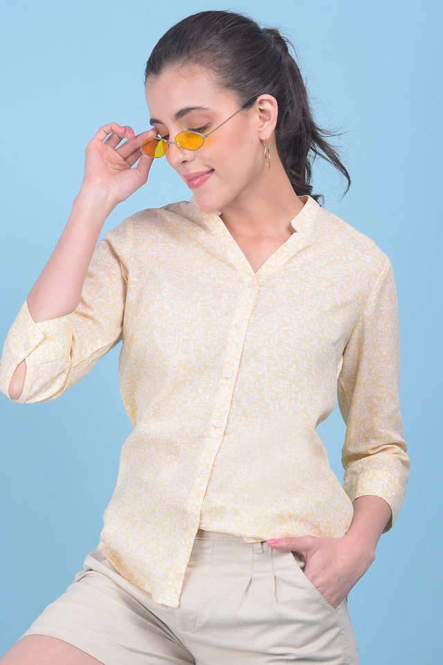 crimsoune club Floral Collared Viscose Women's Casual Wear Shirt-picture-26