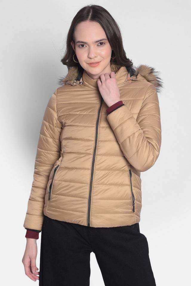 crimsoune club Solid Hooded Nylon Women's Winter Wear Jacket-picture-24