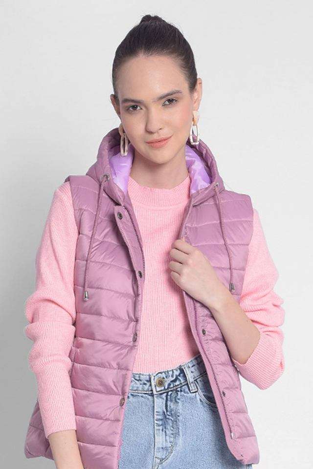 crimsoune club Solid Hooded Nylon Women's Winter Wear Jacket-picture-25