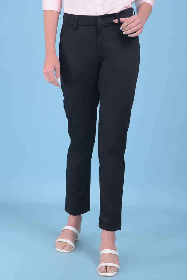 crimsoune club Solid Slim Fit Blended Fabric Women Formal Wear Trouser-picture-27