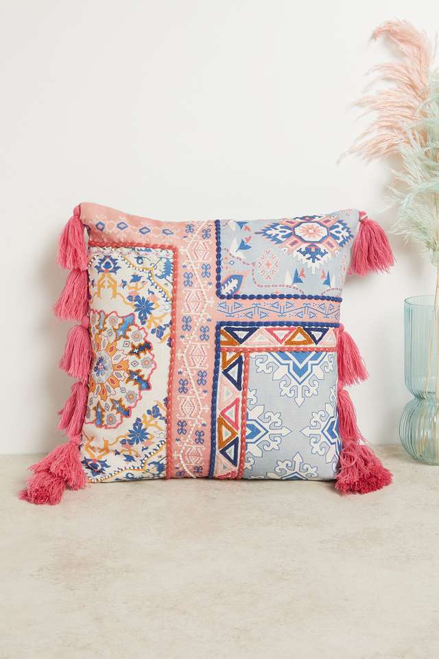 Boho-Indian-Grid-Cushion-Cover