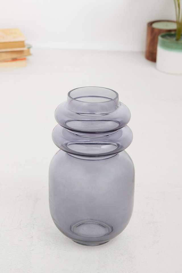 Totem-Glass-Pillar-Vase-Grey