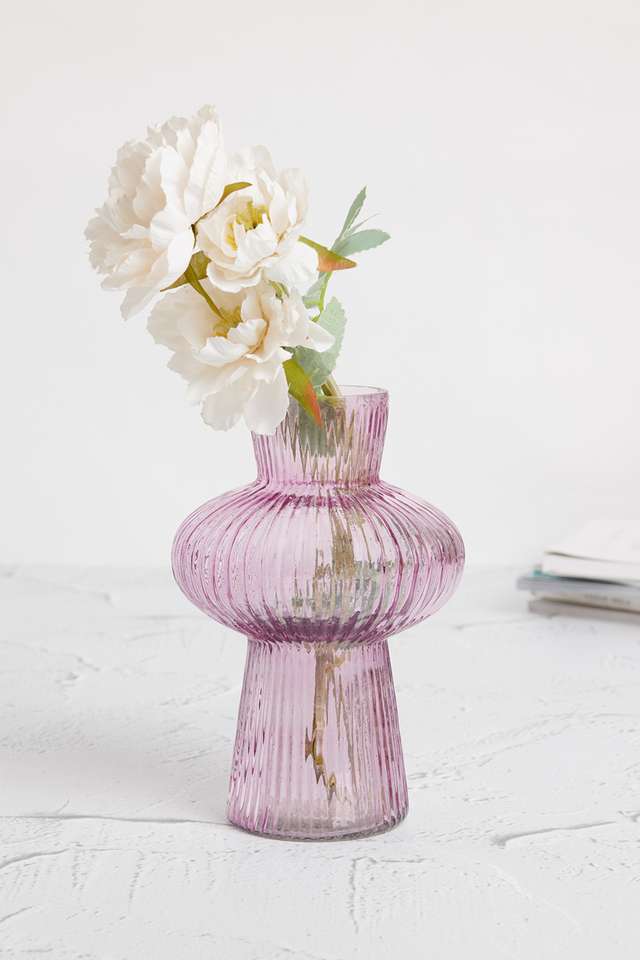 Pop-Art-Gardenia-Purple-Glass-Vase