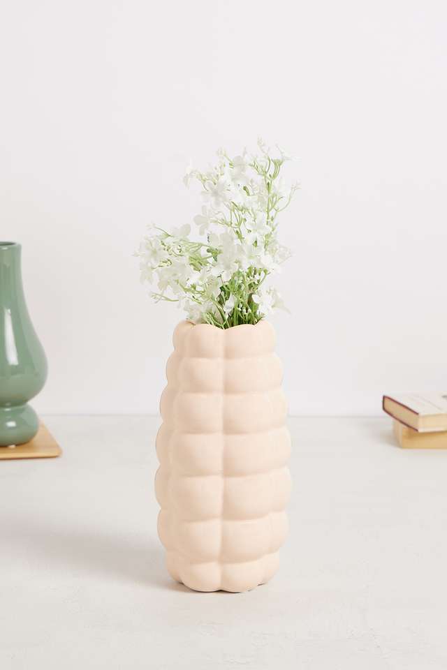 Pop-Art-Bubble-Mesh-Vase-Peach