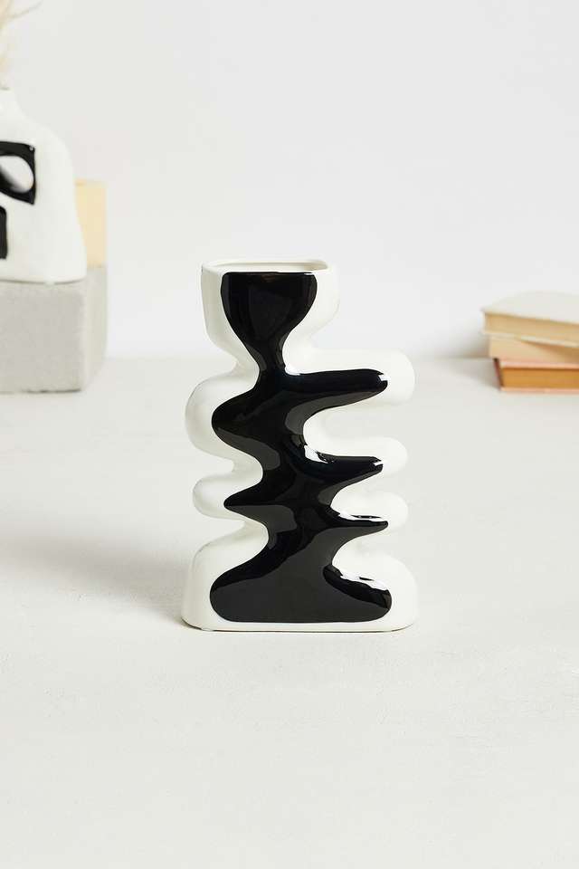 Modern-Ebony-Pillar-Vase-White
