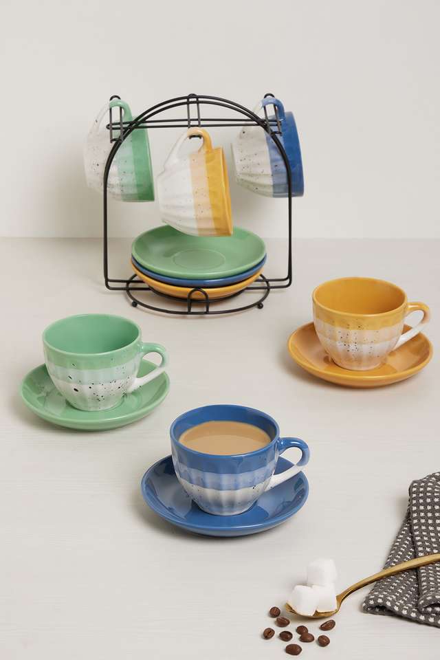 Popart-Treat-Yourself-Cup-&-Saucer-S/6-With-Stand