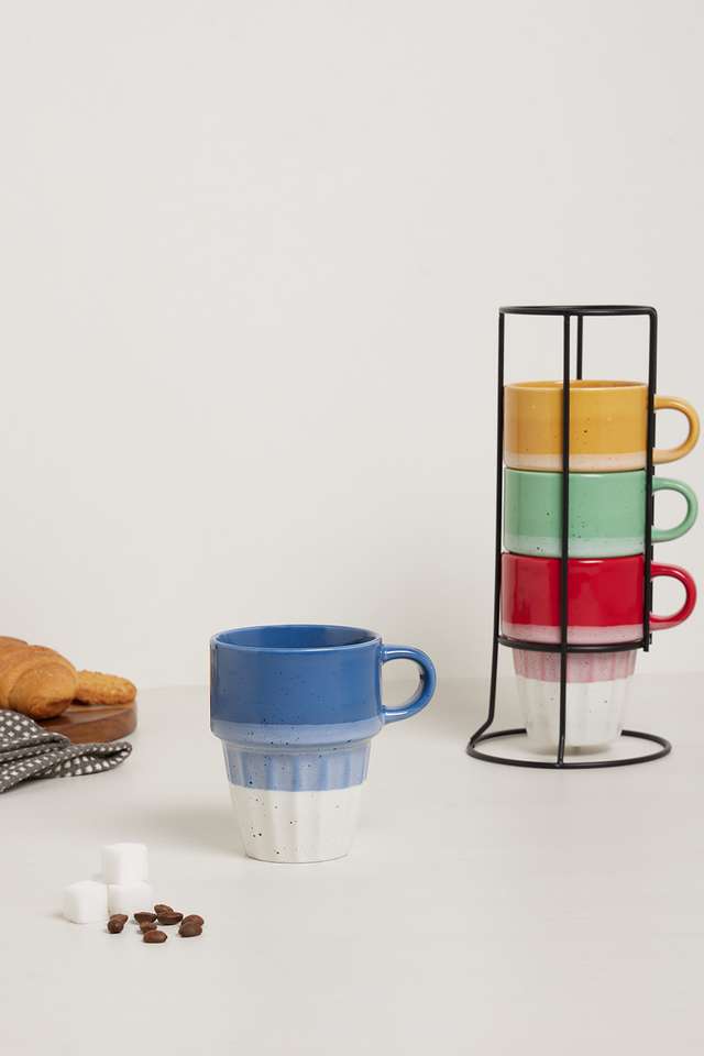 Popart-Treat-Yourself-Stackable-Mug-S/4-With-Stand