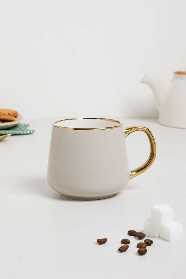 Totem-Gold-Line-Taupe-Coffe-Mug