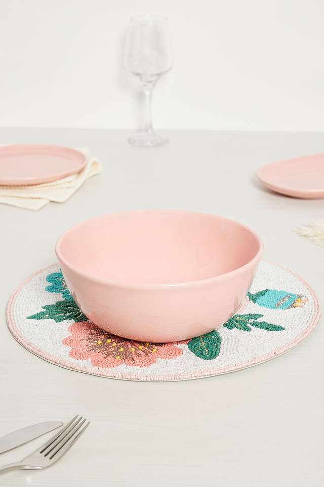 Gardenia-Solid-Pink-Serving-Bowl-20-cm