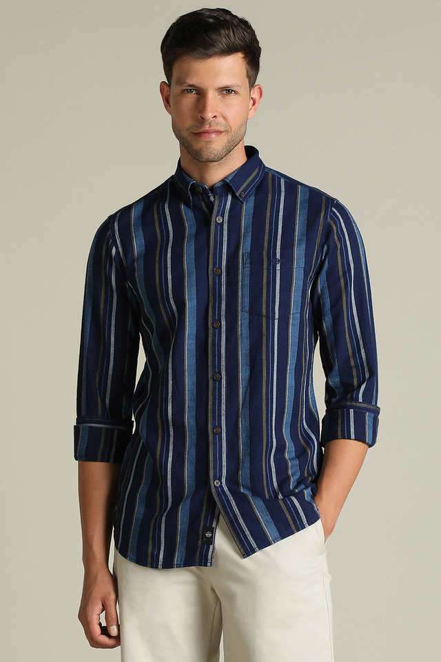Stripes-Cotton-Regular-Fit-Men-s-Casual-Wear-Shirt