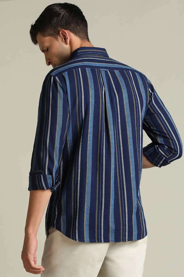 Stripes-Cotton-Regular-Fit-Men-s-Casual-Wear-Shirt