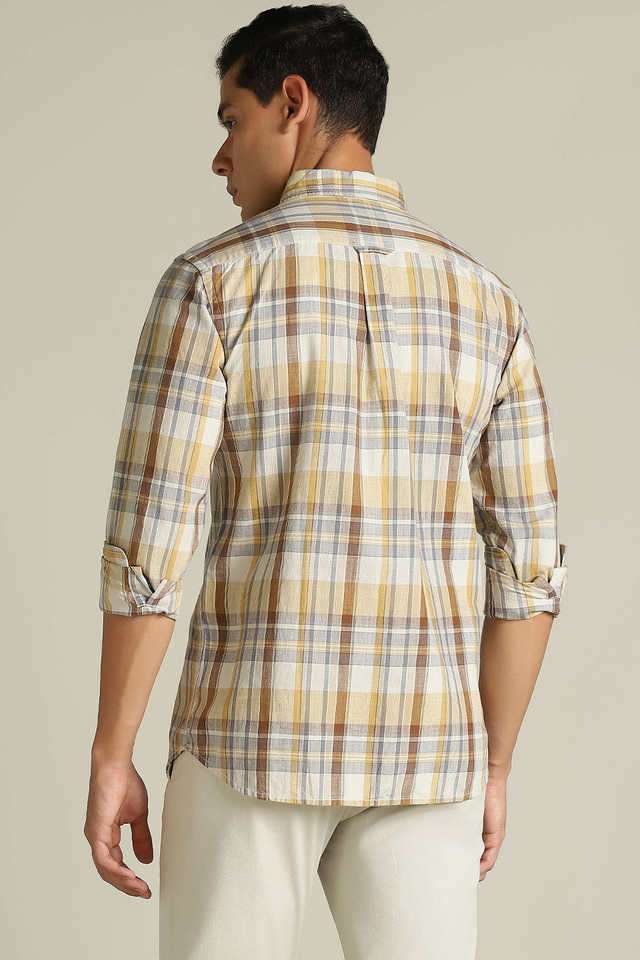 Checks-Cotton-Relaxed-Fit-Men-s-Casual-Shirt