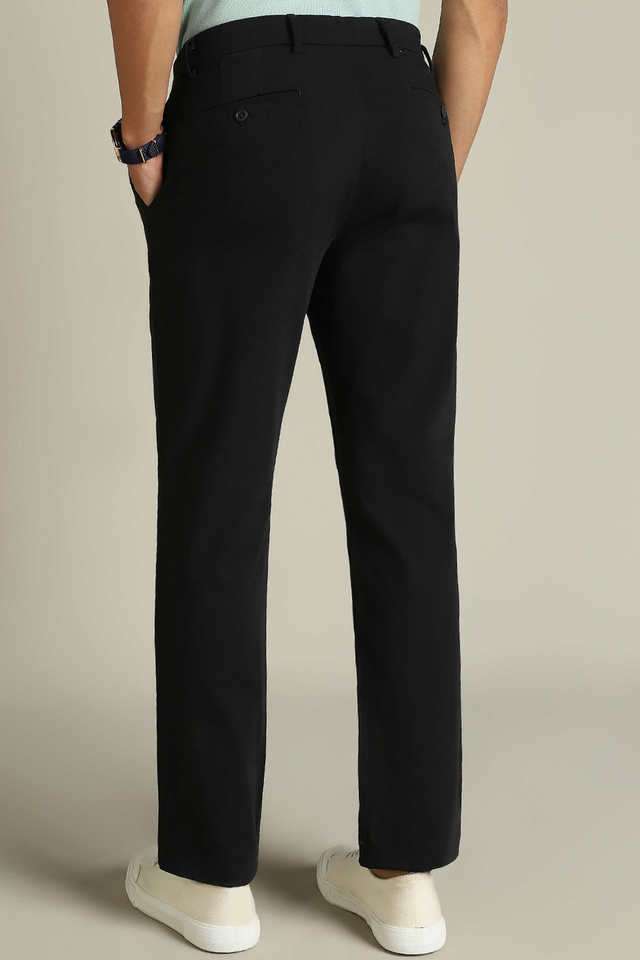 Solid-Cotton-Slim-Fit-Men-s-Casual-Trousers