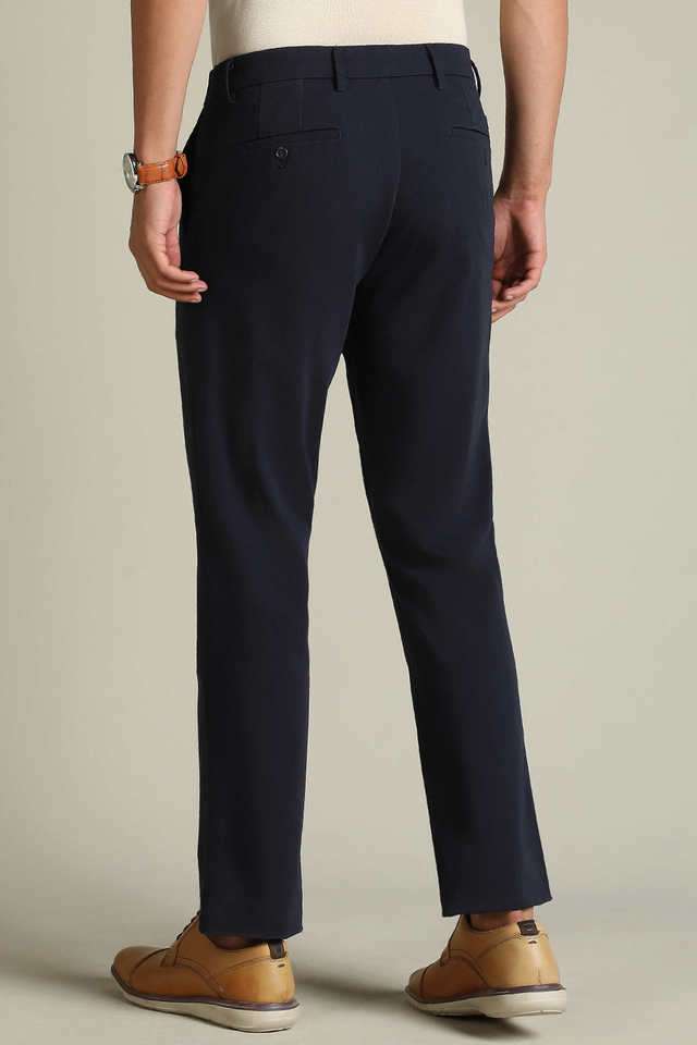 Solid-Cotton-Slim-Fit-Men-s-Casual-Trousers