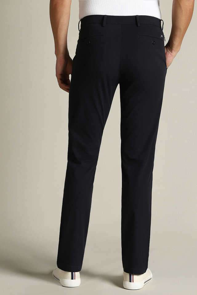 Solid-Cotton-Slim-Fit-Men-s-Casual-Trousers
