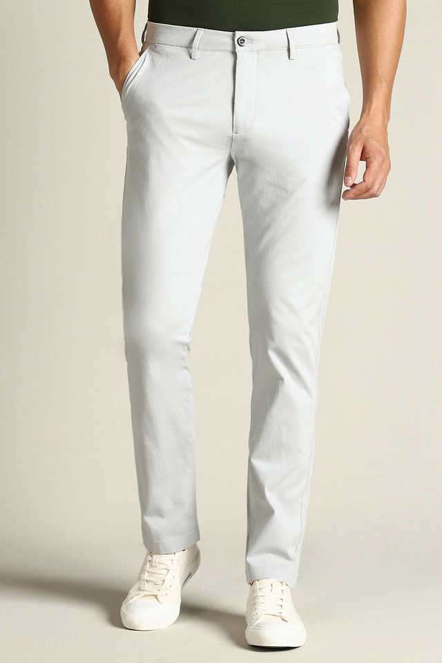 Solid-Cotton-Slim-Fit-Men-s-Casual-Trousers