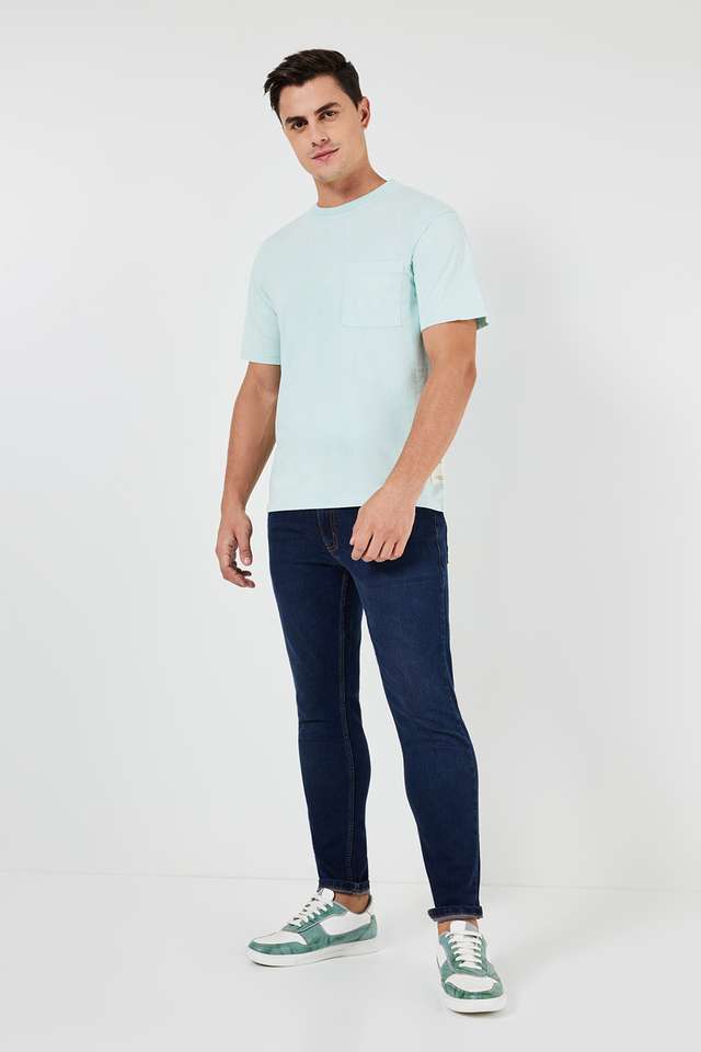 Solid-Cotton-Round-Neck-Men-s-T-Shirt