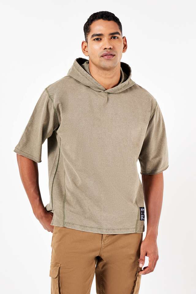 Solid-Jersey-Hooded-Men-s-T-Shirt