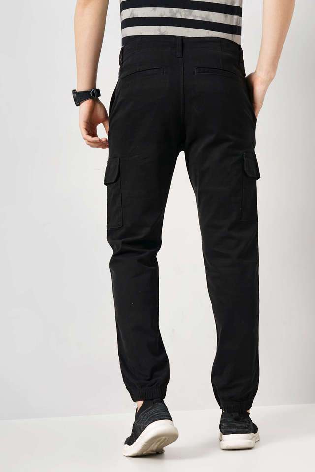 Solid-Cotton-Regular-Fit-Men-s-Casual-Trousers
