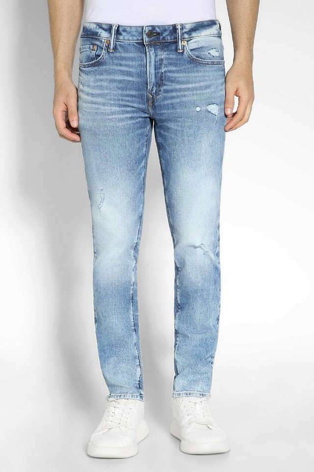 Light-Wash-Cotton-Stretch-Slim-Fit-Men-s-Jeans
