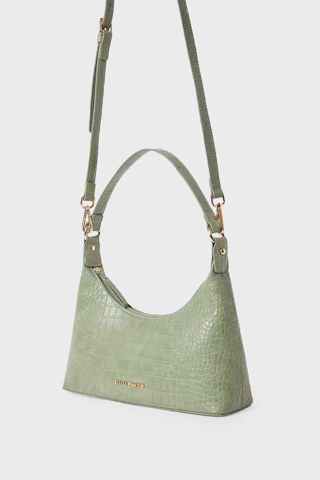 Croco-Shine-PU-Magnetic-Closure-Women-s-Casual-Shoulder-Bag