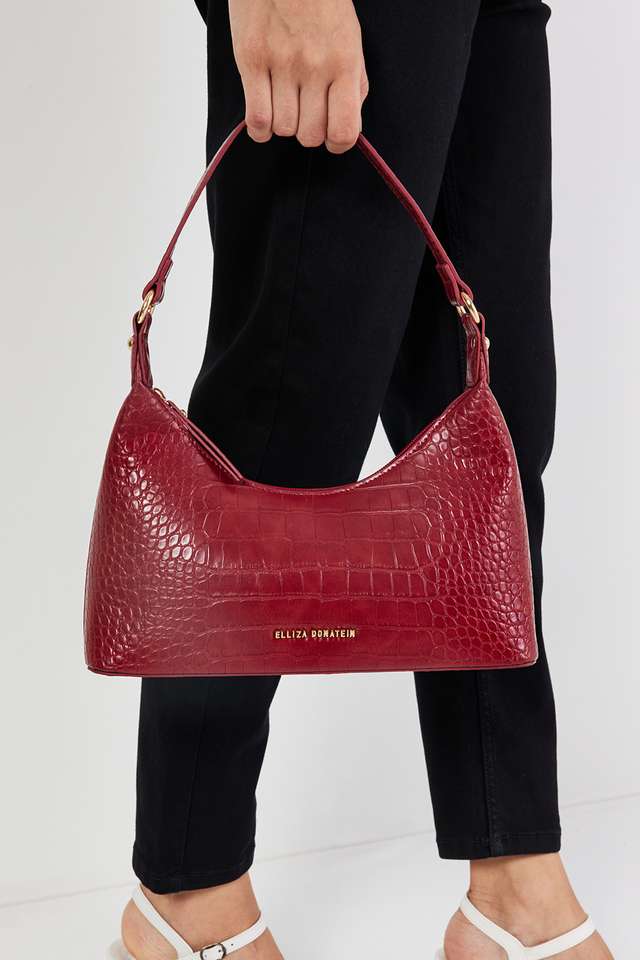 Croco-Shine-PU-Magnetic-Closure-Women-s-Casual-Shoulder-Bag