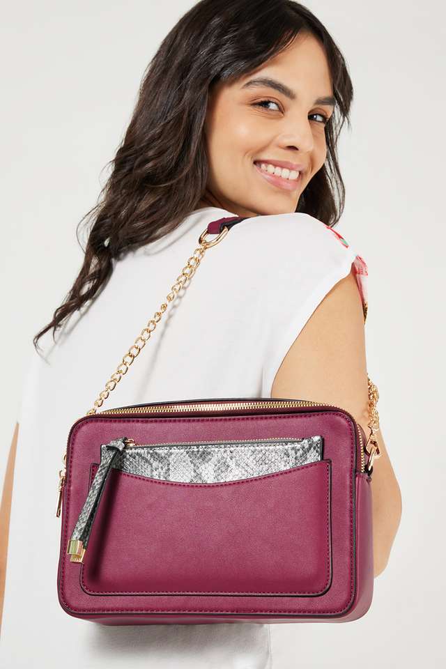 Croco-Classy-PU-Magnetic-Closure-Women-s-Casual-Sling-Bag