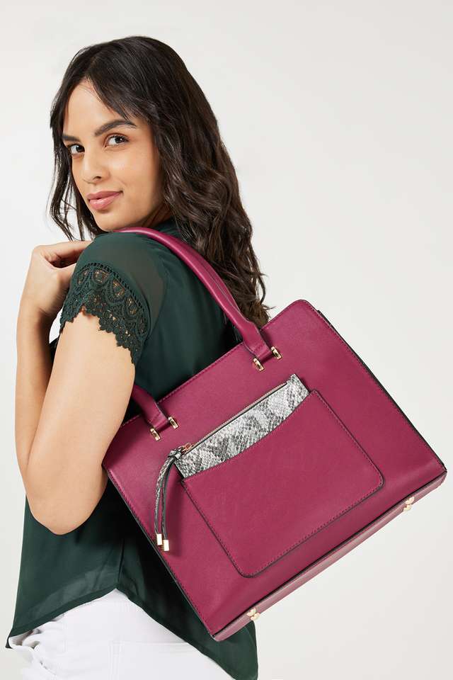 Croco-Classy-PU-Magnetic-Closure-Women-s-Casual-Tote-Bag