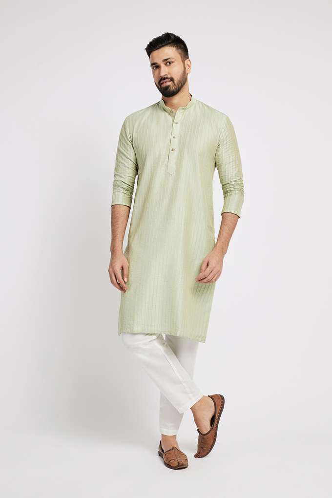 Embroidered-Polyester-Regular-Fit-Men-s-Kurta