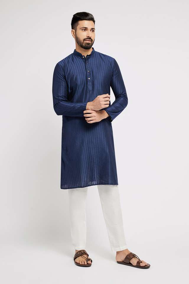 Embroidered-Polyester-Regular-Fit-Men-s-Kurta