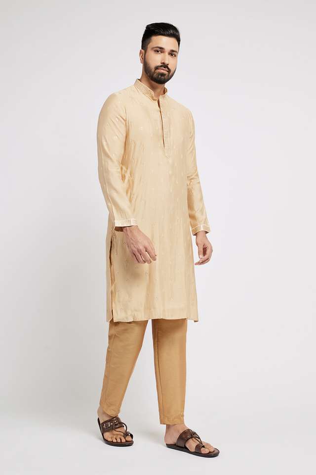 Embroidered-Polyester-Regular-Fit-Men-s-Kurta