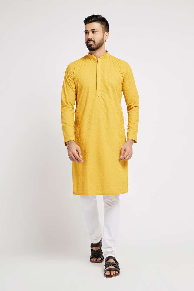 Embroidered-Polyester-Regular-Fit-Men-s-Kurta