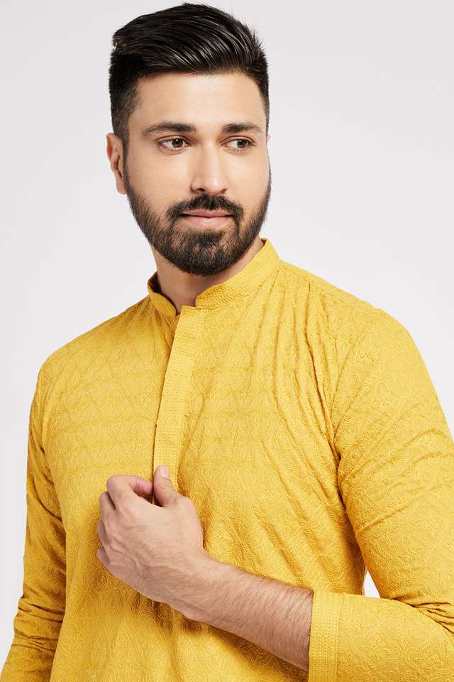 Embroidered-Polyester-Regular-Fit-Men-s-Kurta