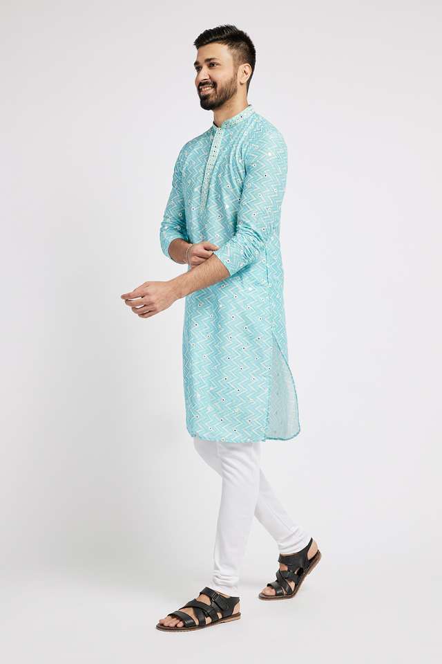 Embroidered-Polyester-Regular-Fit-Men-s-Kurta