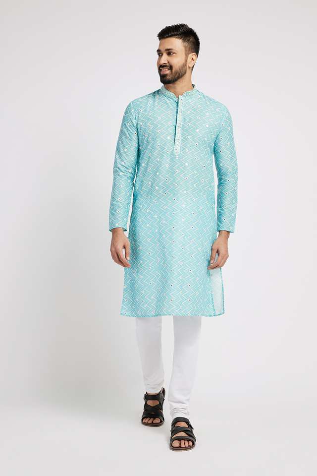 Embroidered-Polyester-Regular-Fit-Men-s-Kurta
