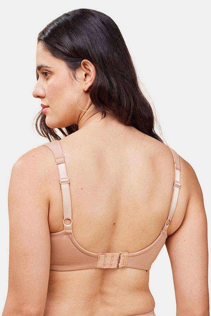 Non-Wired-Regular-Straps-Lightly-Padded-Women-s-T-shirt-Bra