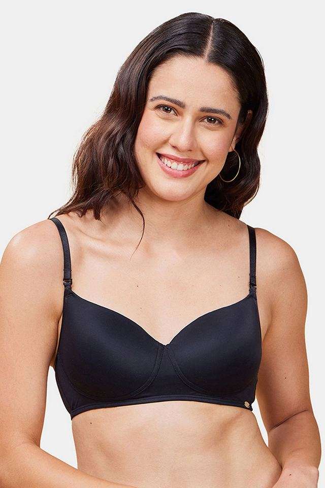 Wired-Removable-Straps-Medium-Padded-Women-s-T-shirt-Bra