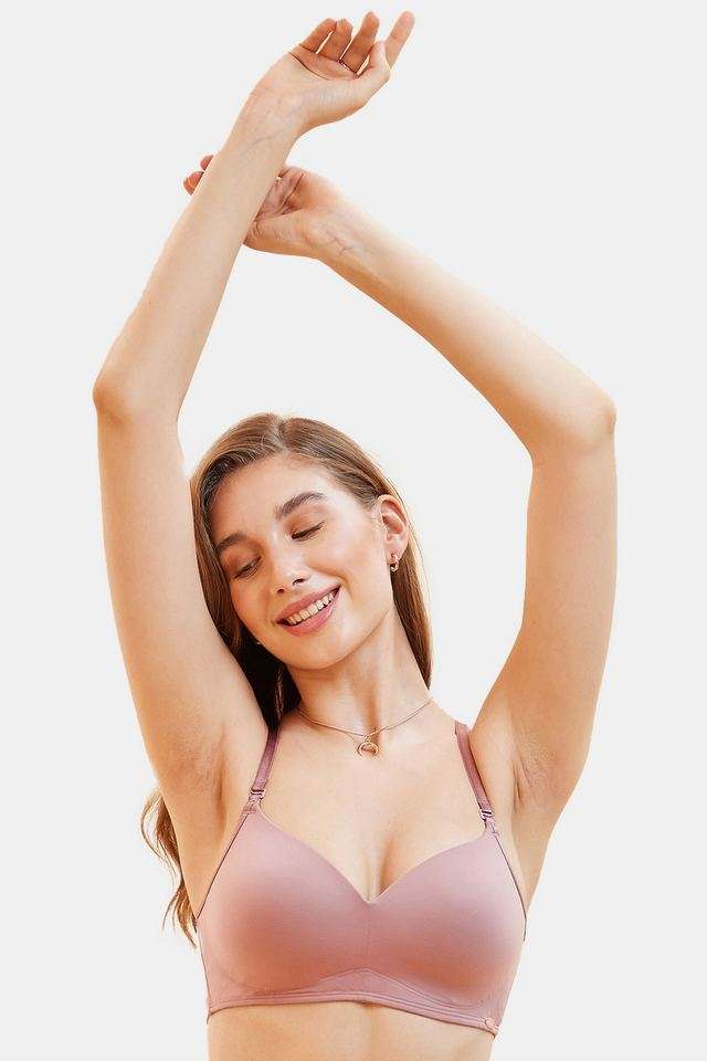 Wired-Removable-Straps-Medium-Padded-Women-s-T-shirt-Bra