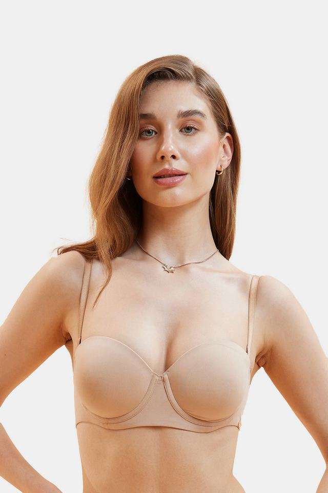 Wired-Removable-Straps-Medium-Padded-Women-s-Balconettes-Bra